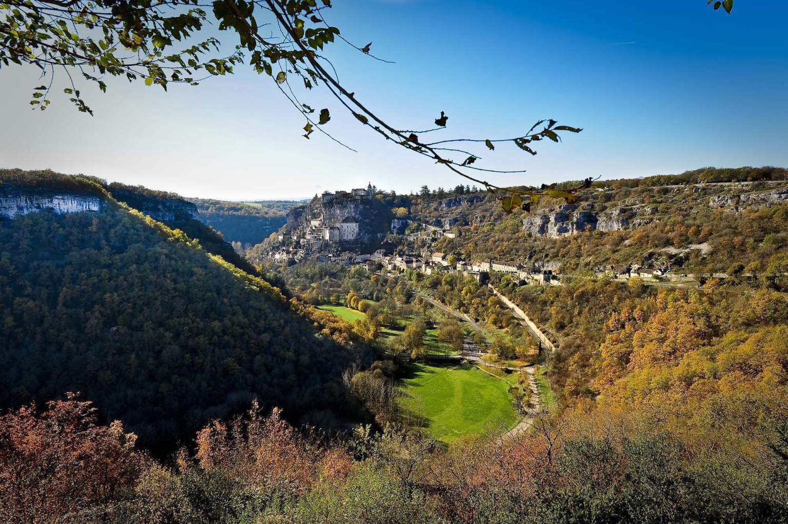 Situation de l'Hôtel du Château à Rocamadour