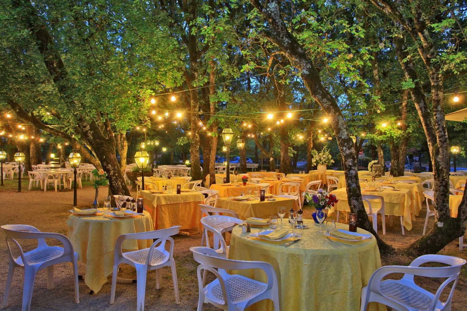 Terrasse - Restaurant à Rocamadour - Restaurant de l'Hôtel du Chateau Rocamadour